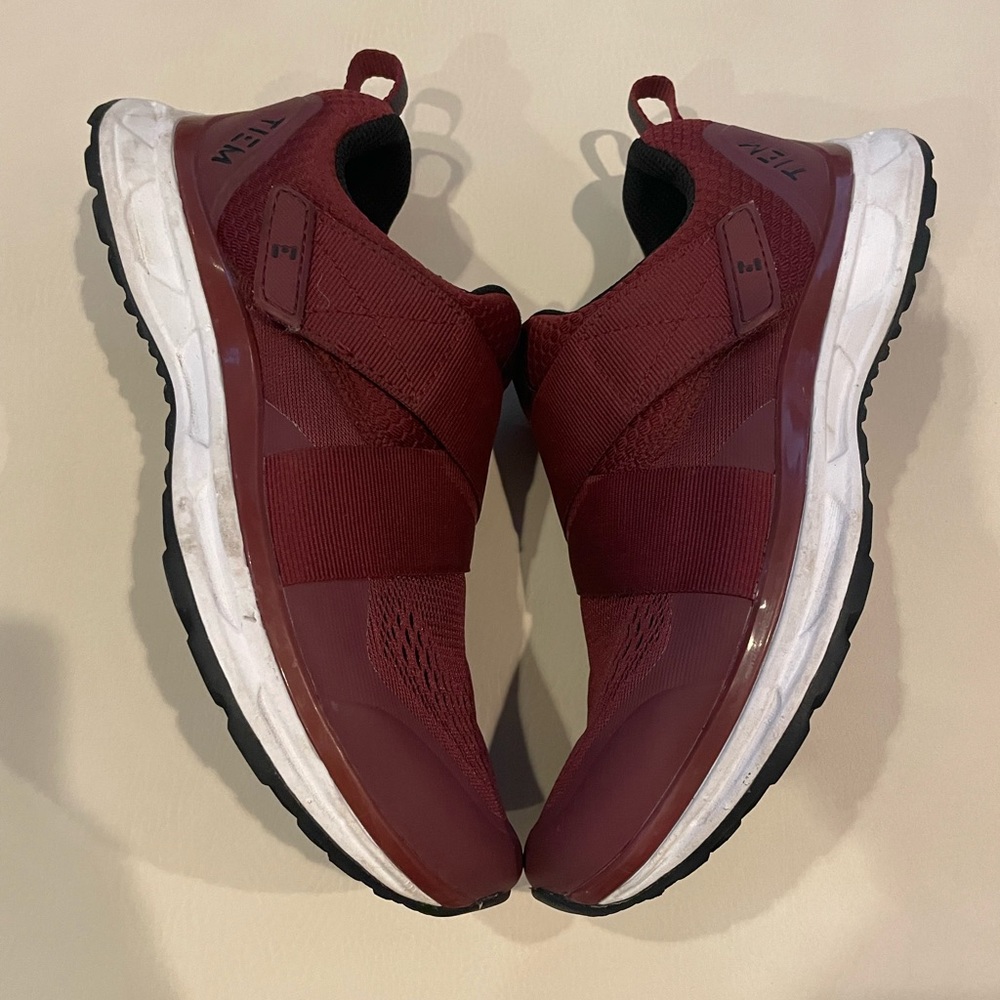 TIEM Maroon spin shoes 24.7cm for indoor cycling